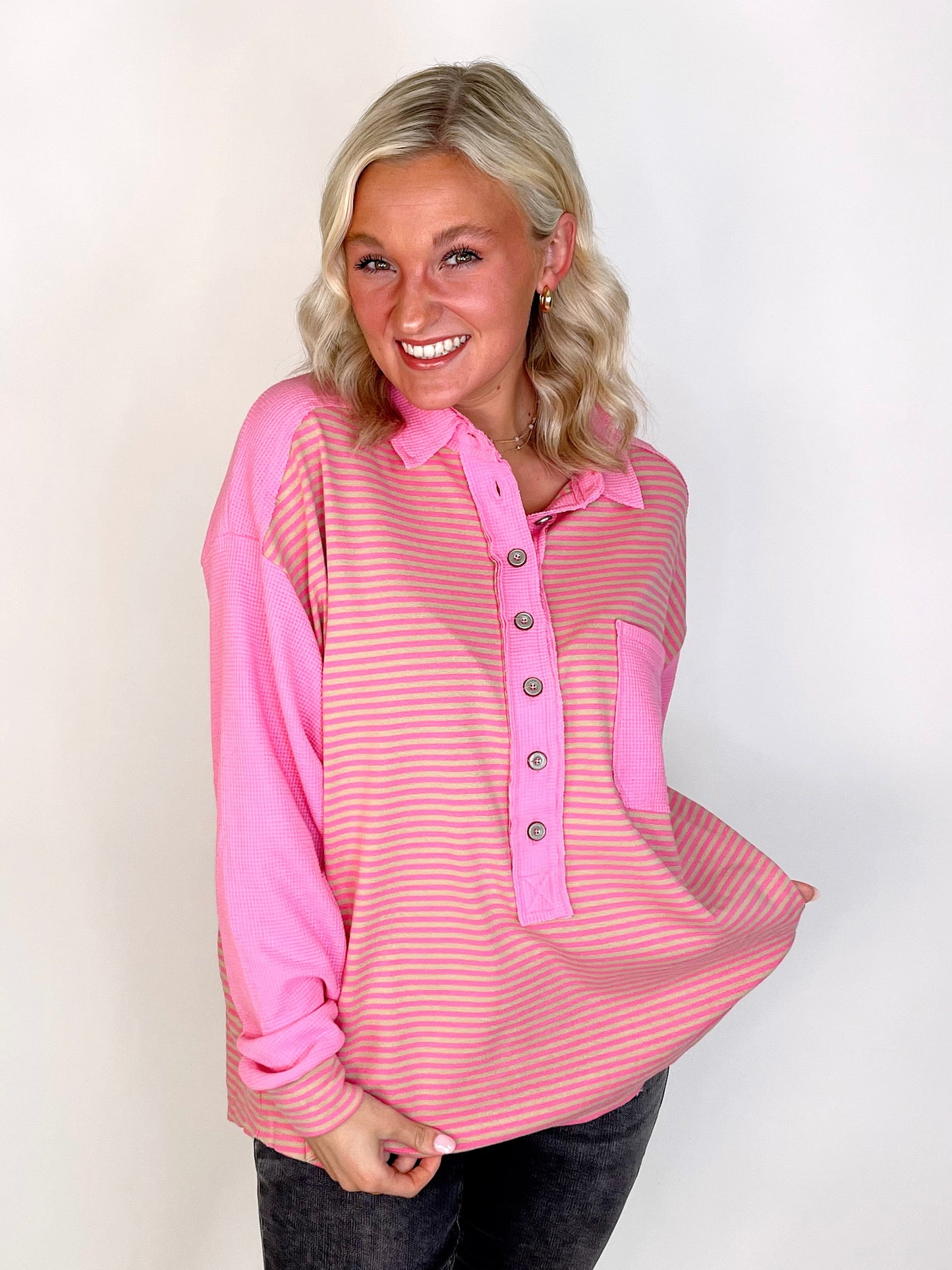 The Collier Top-Long Sleeves-Sewn and Seen-The Village Shoppe, Women’s Fashion Boutique, Shop Online and In Store - Located in Muscle Shoals, AL.