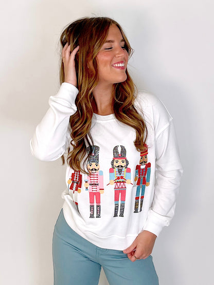 Little Drummer Boy Sweatshirt-Sweatshirt-Why Dress-The Village Shoppe, Women’s Fashion Boutique, Shop Online and In Store - Located in Muscle Shoals, AL.