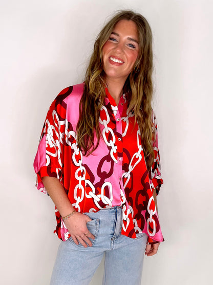 The Frances Blouse-Button-Ups-ee:some-The Village Shoppe, Women’s Fashion Boutique, Shop Online and In Store - Located in Muscle Shoals, AL.