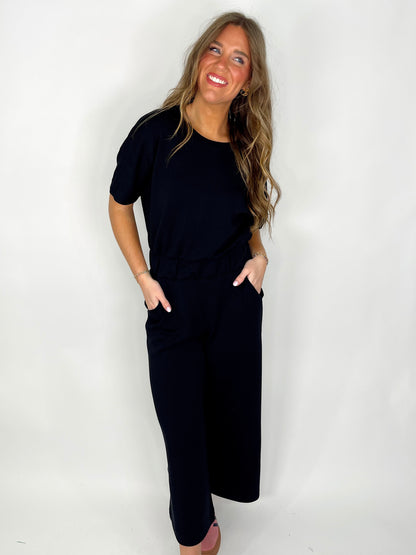 AirEssentials Crop Wide Leg Jumpsuit | Spanx-Airessentials-Spanx-The Village Shoppe, Women’s Fashion Boutique, Shop Online and In Store - Located in Muscle Shoals, AL.