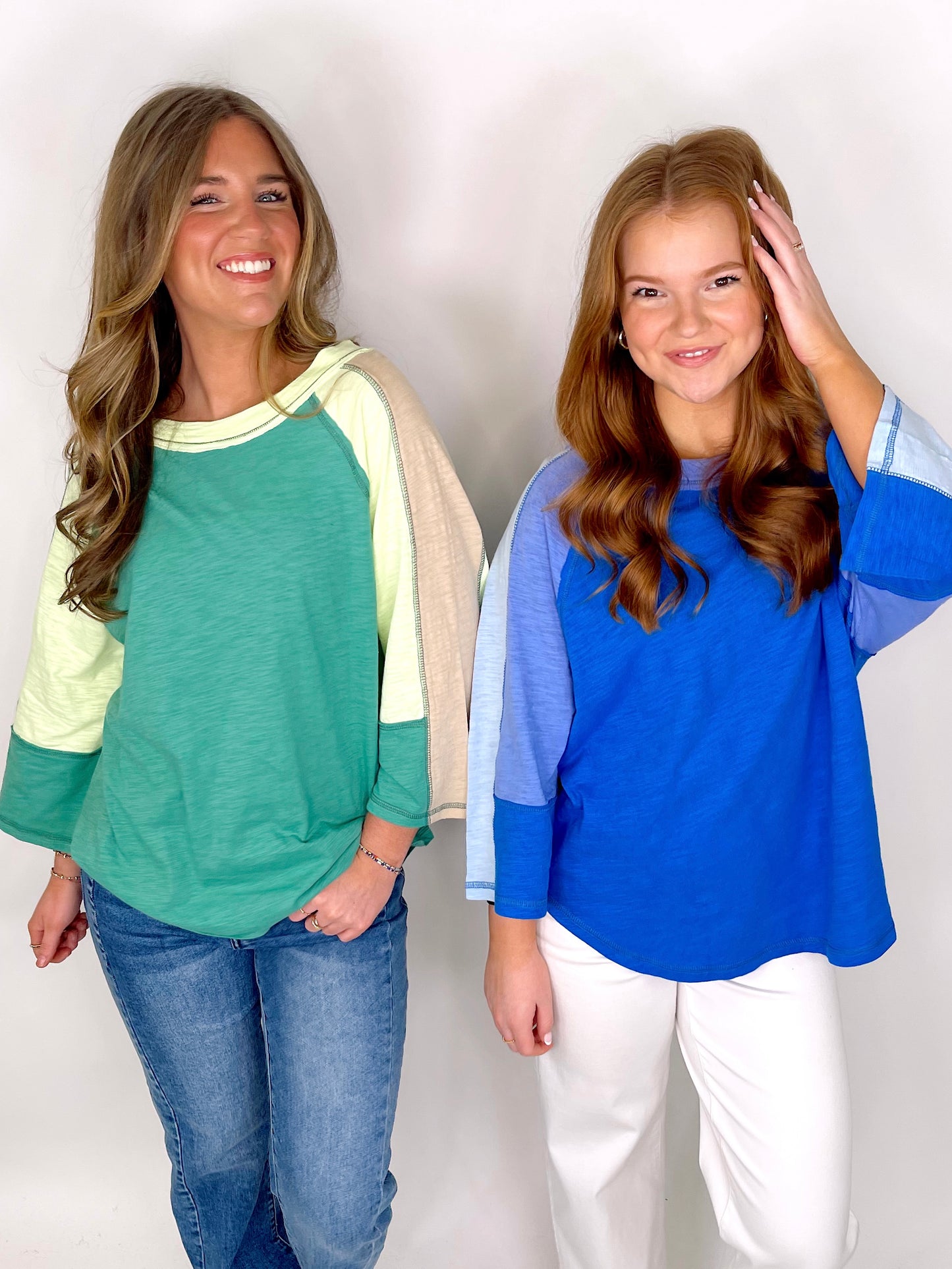 The Tonya Top-3/4 Sleeves-Easel-The Village Shoppe, Women’s Fashion Boutique, Shop Online and In Store - Located in Muscle Shoals, AL.