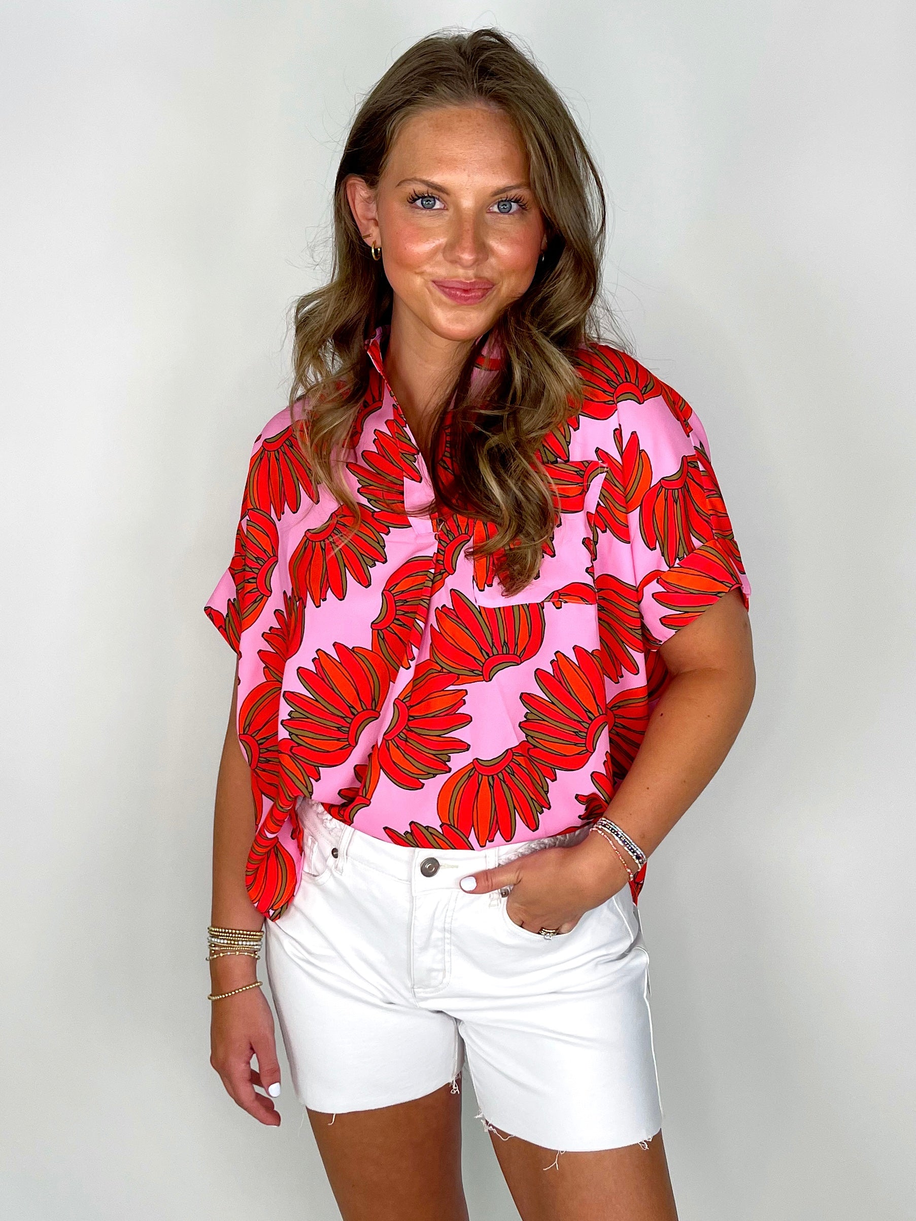 The Hallie Top-Short Sleeves-Jodifl-The Village Shoppe, Women’s Fashion Boutique, Shop Online and In Store - Located in Muscle Shoals, AL.