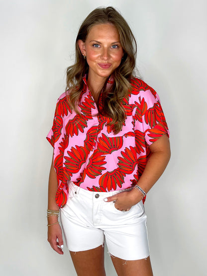 The Hallie Top-Short Sleeves-Jodifl-The Village Shoppe, Women’s Fashion Boutique, Shop Online and In Store - Located in Muscle Shoals, AL.