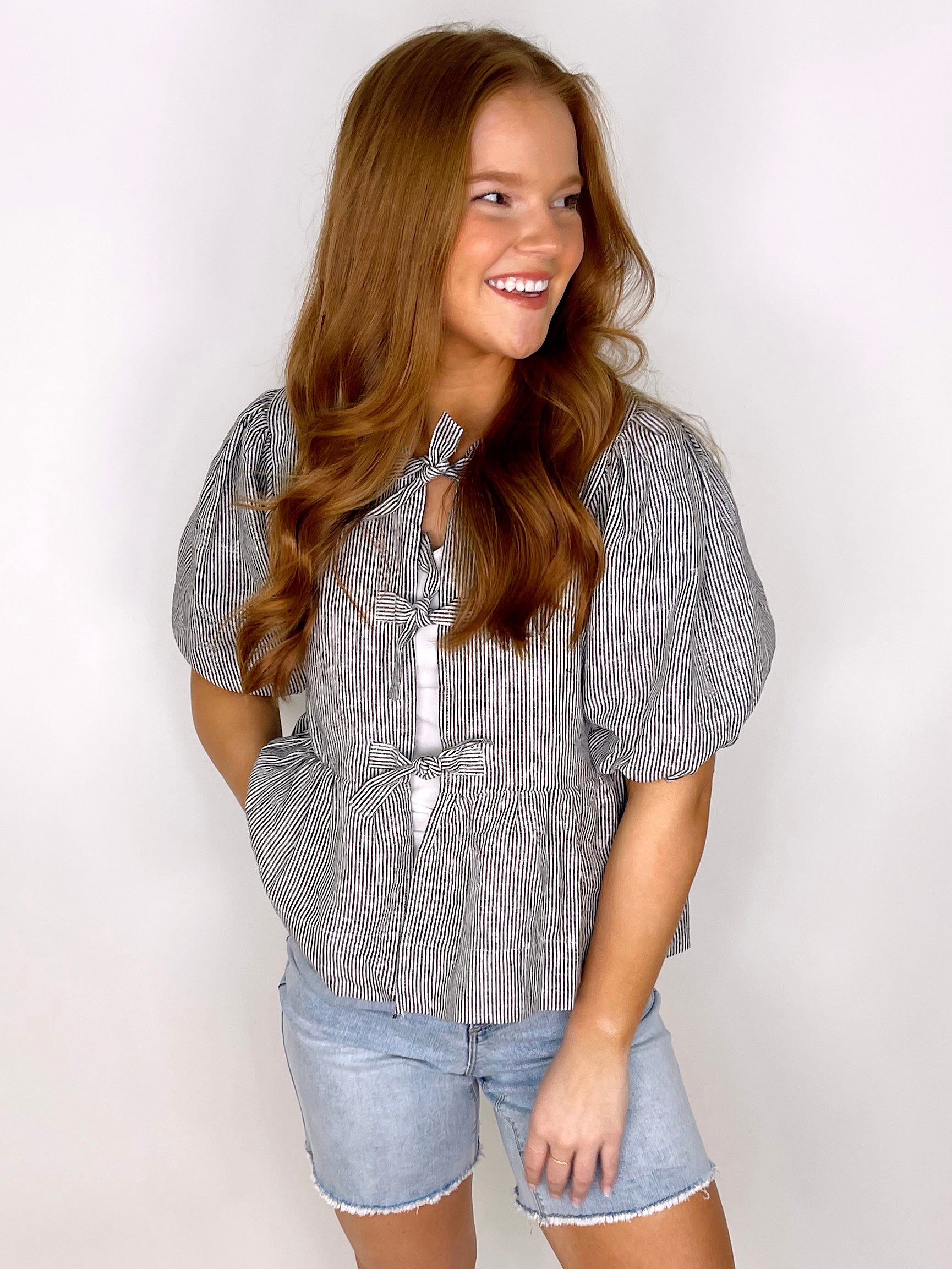 The August Top-Blouse-Olivaceous-The Village Shoppe, Women’s Fashion Boutique, Shop Online and In Store - Located in Muscle Shoals, AL.