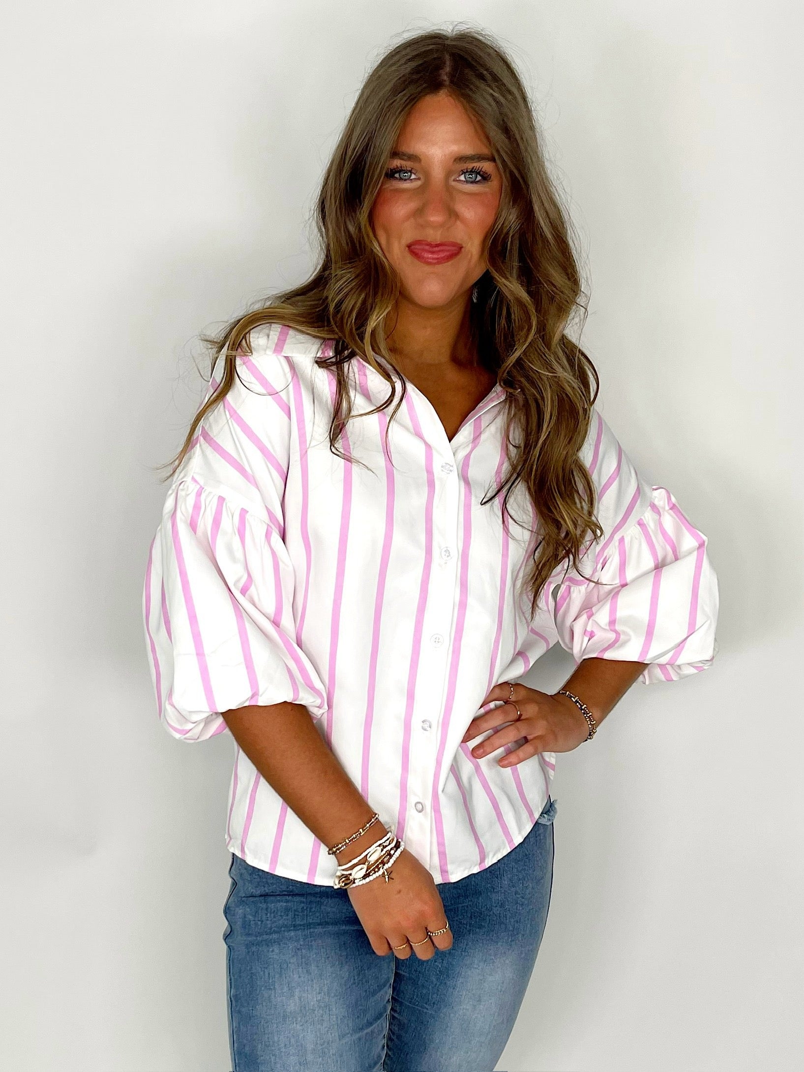 The Danielle Blouse-Blouse-BiBi-The Village Shoppe, Women’s Fashion Boutique, Shop Online and In Store - Located in Muscle Shoals, AL.