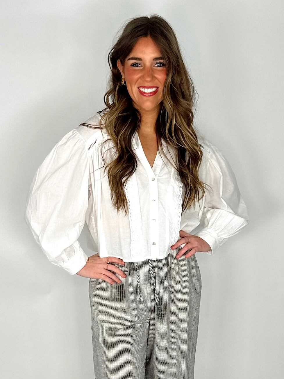 The Addie Blouse-Blouse-Sundayup-The Village Shoppe, Women’s Fashion Boutique, Shop Online and In Store - Located in Muscle Shoals, AL.