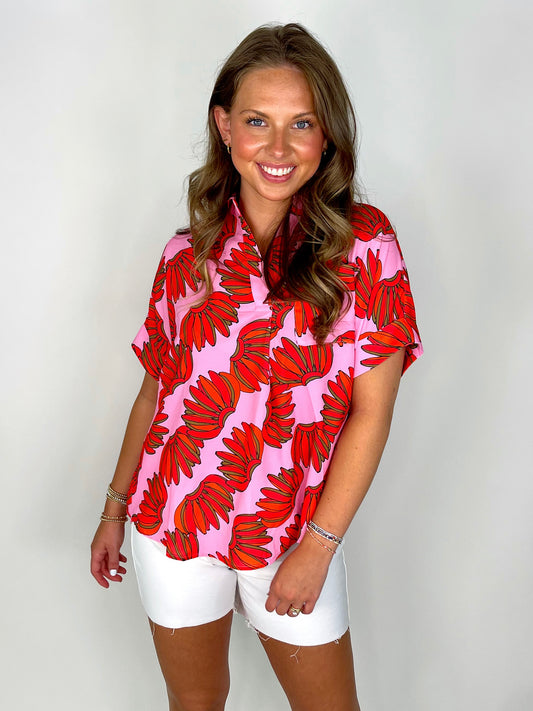 The Hallie Top-Short Sleeves-Jodifl-The Village Shoppe, Women’s Fashion Boutique, Shop Online and In Store - Located in Muscle Shoals, AL.