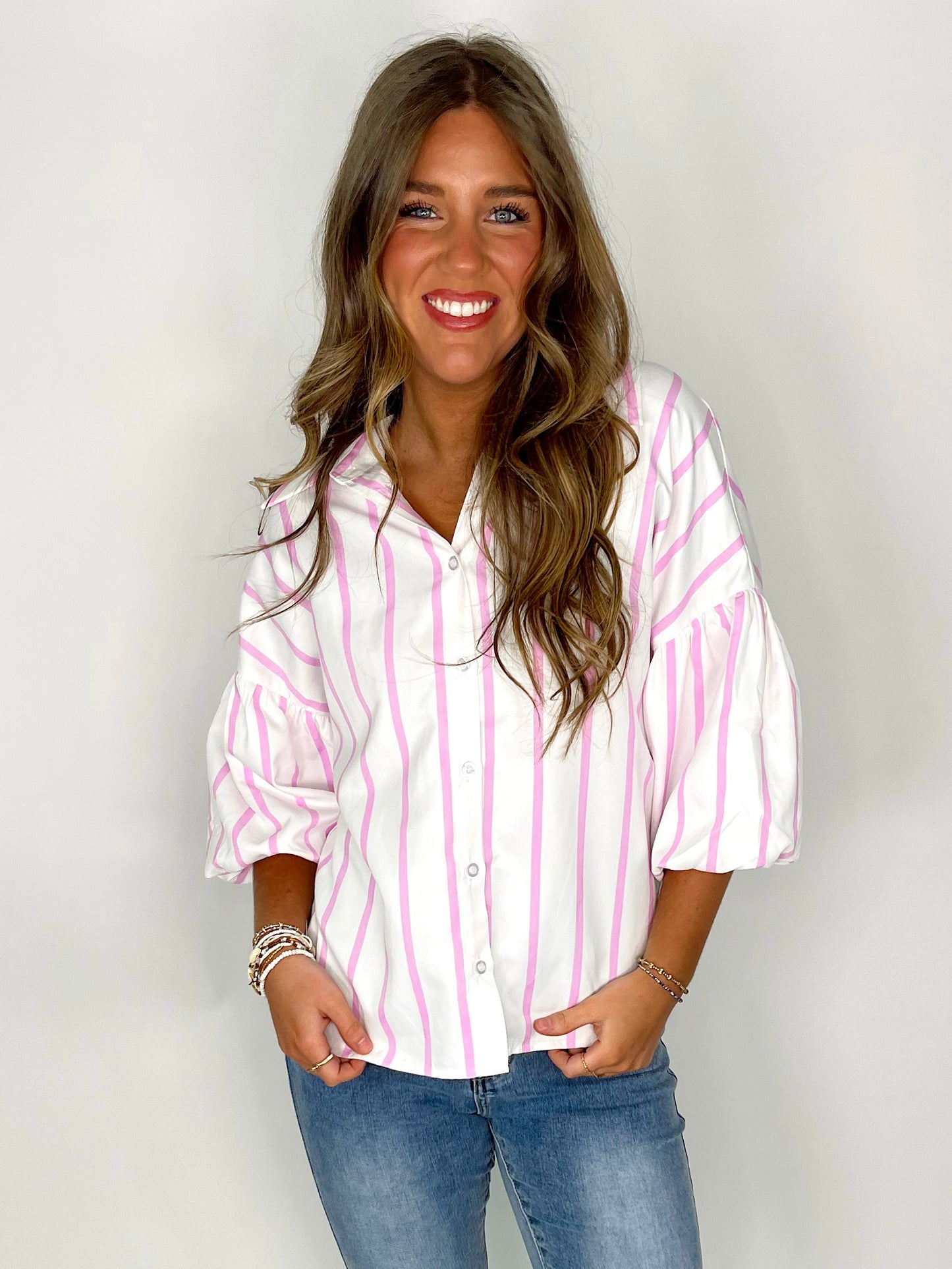 The Danielle Blouse-Blouse-BiBi-The Village Shoppe, Women’s Fashion Boutique, Shop Online and In Store - Located in Muscle Shoals, AL.