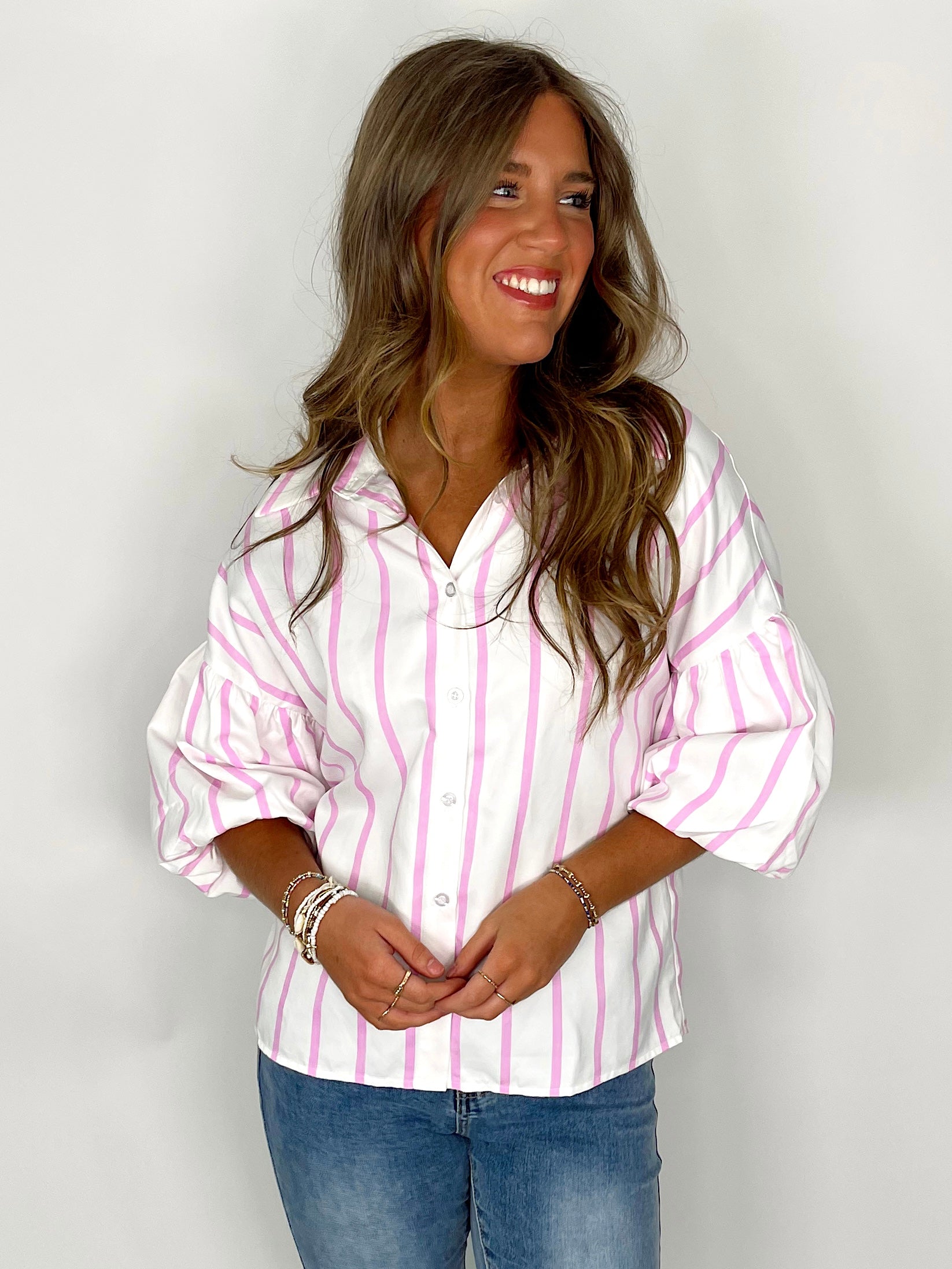 The Danielle Blouse-Blouse-BiBi-The Village Shoppe, Women’s Fashion Boutique, Shop Online and In Store - Located in Muscle Shoals, AL.