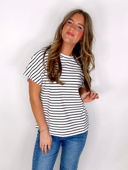 The Caitlin Top-Short Sleeves-Anniewear-The Village Shoppe, Women’s Fashion Boutique, Shop Online and In Store - Located in Muscle Shoals, AL.