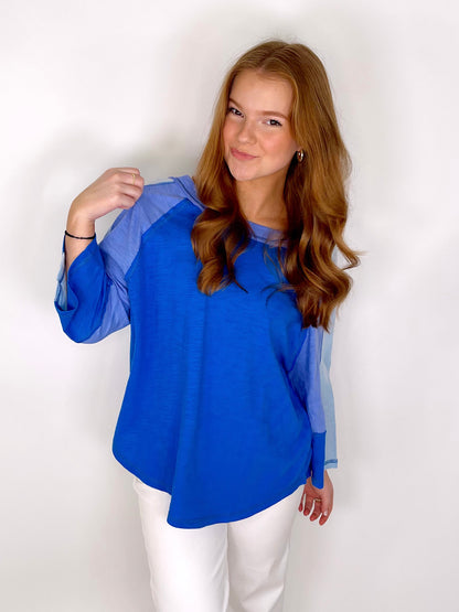 The Tonya Top-3/4 Sleeves-Easel-The Village Shoppe, Women’s Fashion Boutique, Shop Online and In Store - Located in Muscle Shoals, AL.