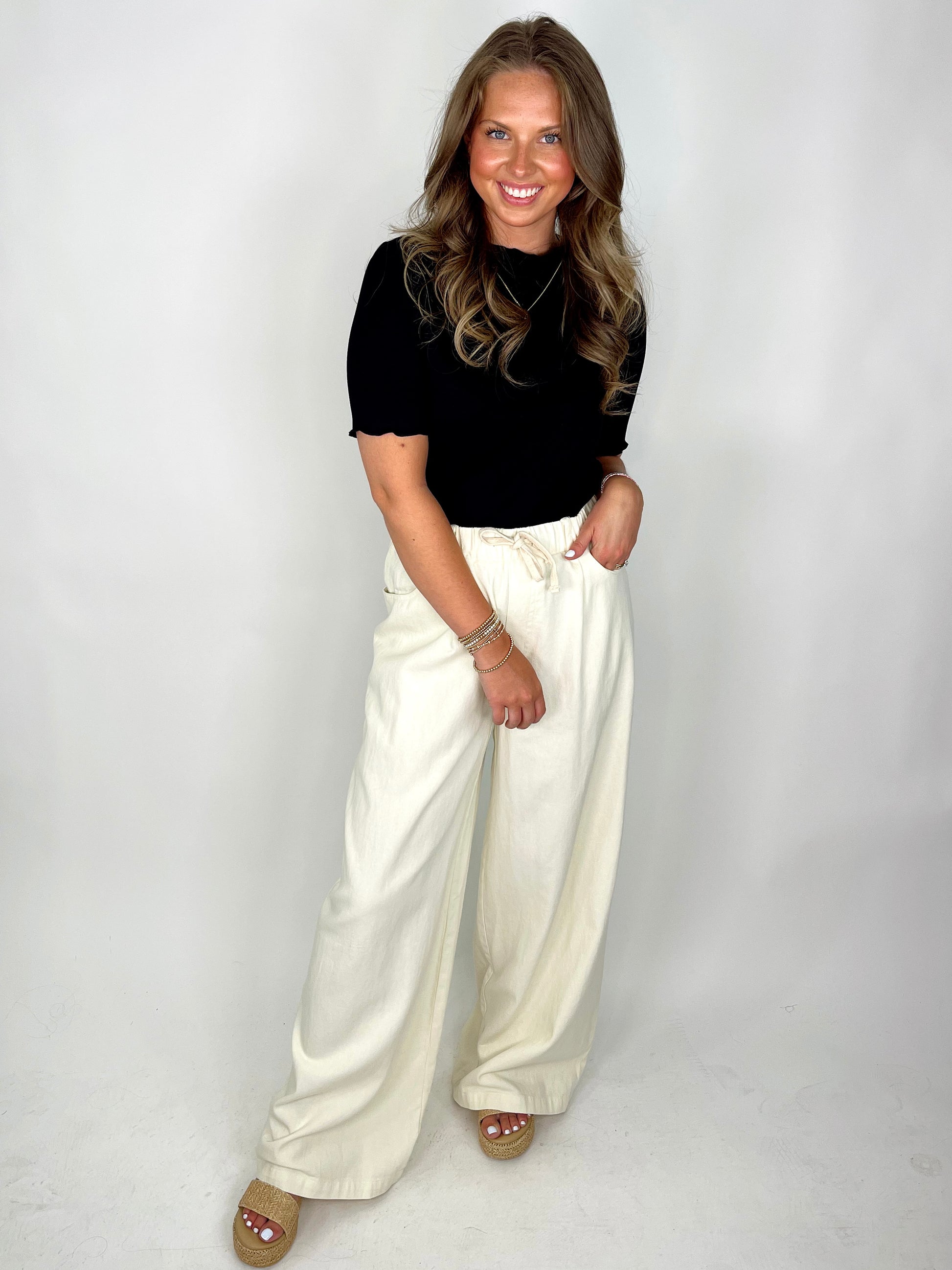 The Ronnie Bottoms-Pull On Pant-GiGiO-The Village Shoppe, Women’s Fashion Boutique, Shop Online and In Store - Located in Muscle Shoals, AL.