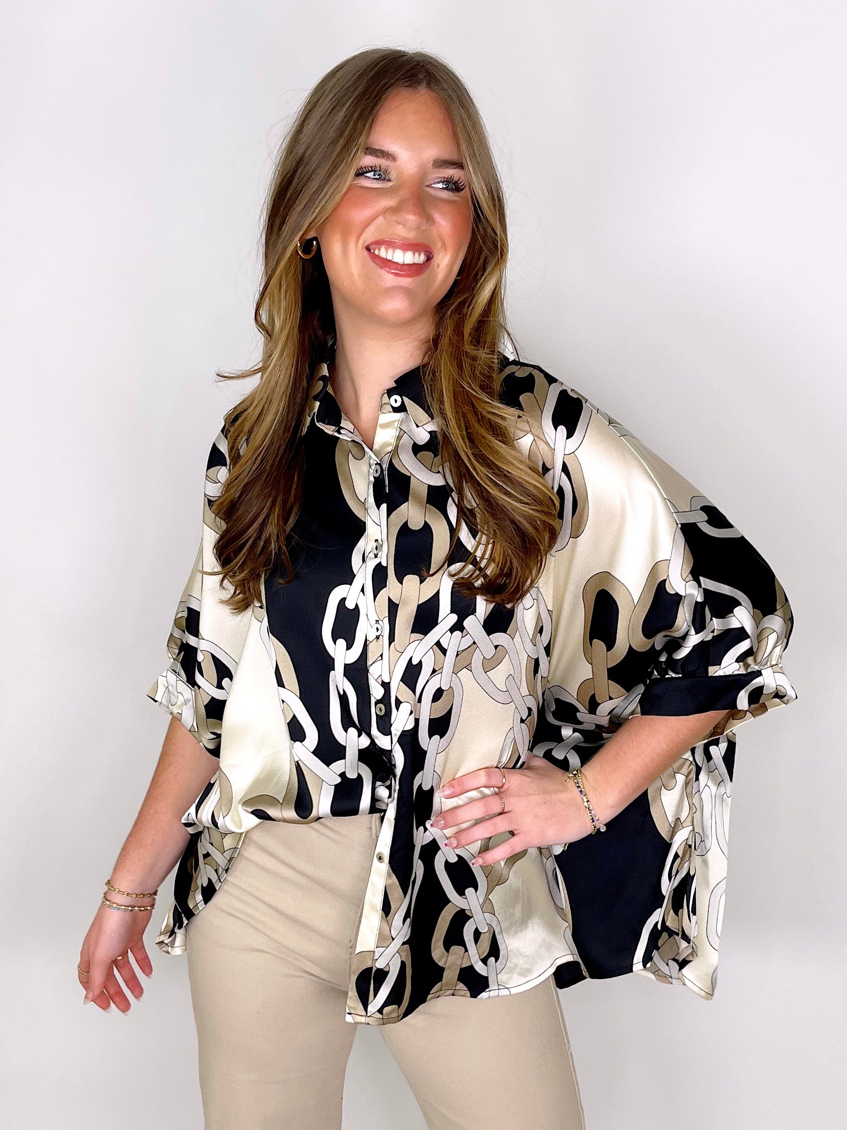 The Frances Blouse-Button-Ups-ee:some-The Village Shoppe, Women’s Fashion Boutique, Shop Online and In Store - Located in Muscle Shoals, AL.