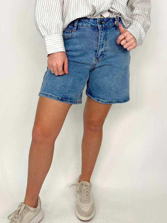 The Kelsey Mom Shorts-Shorts-Anniewear-The Village Shoppe, Women’s Fashion Boutique, Shop Online and In Store - Located in Muscle Shoals, AL.