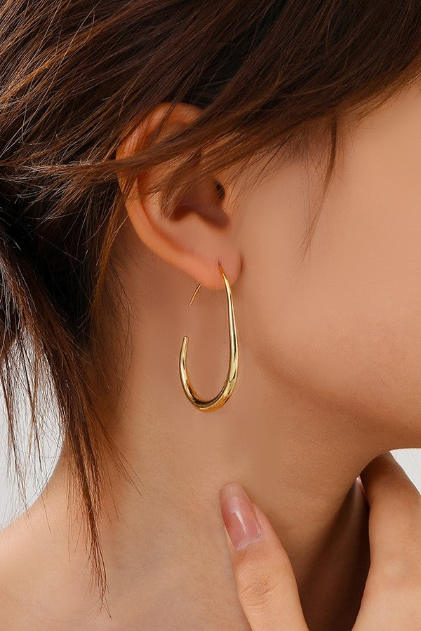 Keep You Around Hoops-Earrings-Wall To Wall-The Village Shoppe, Women’s Fashion Boutique, Shop Online and In Store - Located in Muscle Shoals, AL.