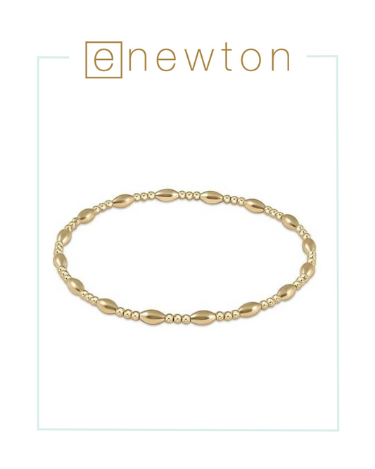 E Newton Harmony Sincerity Pattern 2mm Bead Bracelet - Gold-Bracelets-ENEWTON-The Village Shoppe, Women’s Fashion Boutique, Shop Online and In Store - Located in Muscle Shoals, AL.