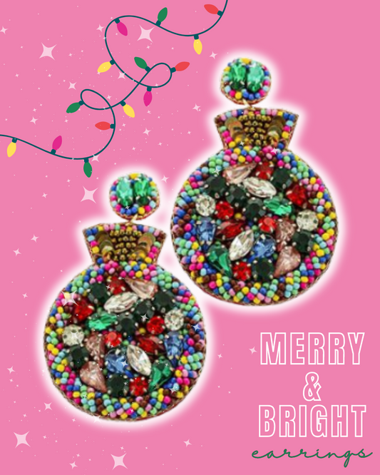 Merry & Bright Earrings-Seed Beed Earring-Golden Stella-The Village Shoppe, Women’s Fashion Boutique, Shop Online and In Store - Located in Muscle Shoals, AL.