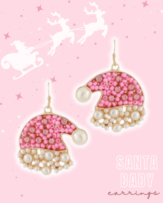 Santa Baby Earrings-Earrings-Golden Stella-The Village Shoppe, Women’s Fashion Boutique, Shop Online and In Store - Located in Muscle Shoals, AL.