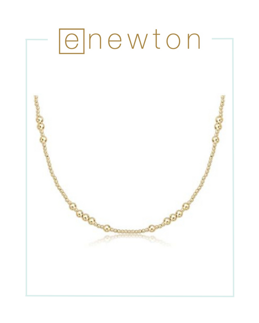 E Newton 17" Choker Hope Unwritten - 4mm Gold-Necklaces-ENEWTON-The Village Shoppe, Women’s Fashion Boutique, Shop Online and In Store - Located in Muscle Shoals, AL.