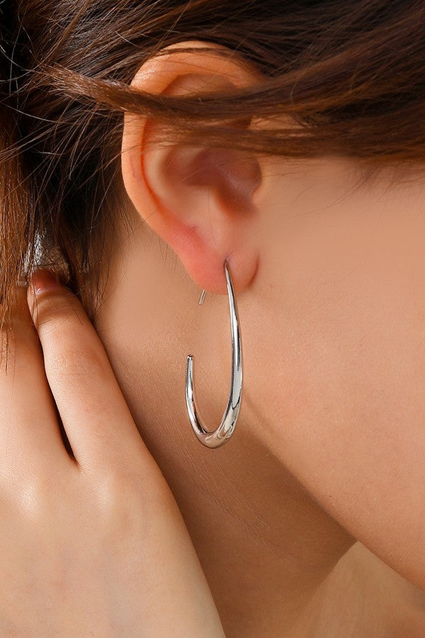 Keep You Around Hoops-Earrings-Wall To Wall-The Village Shoppe, Women’s Fashion Boutique, Shop Online and In Store - Located in Muscle Shoals, AL.