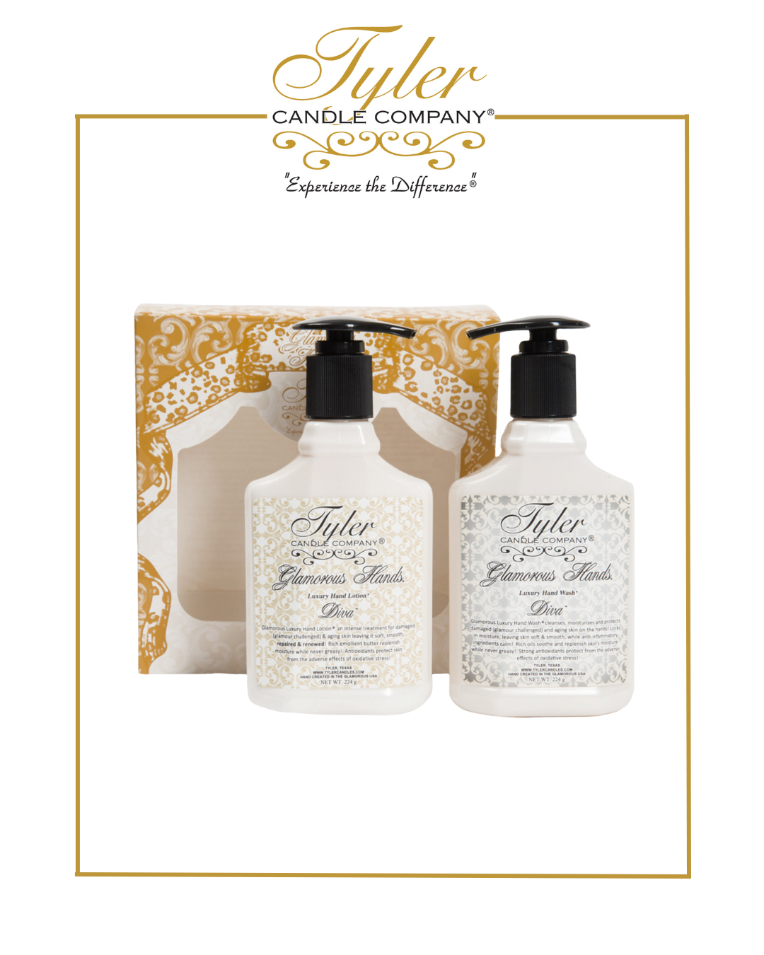 Tyler | Diva Hand Wash + Lotion-Gift Set-Tyler Candle Company-The Village Shoppe, Women’s Fashion Boutique, Shop Online and In Store - Located in Muscle Shoals, AL.