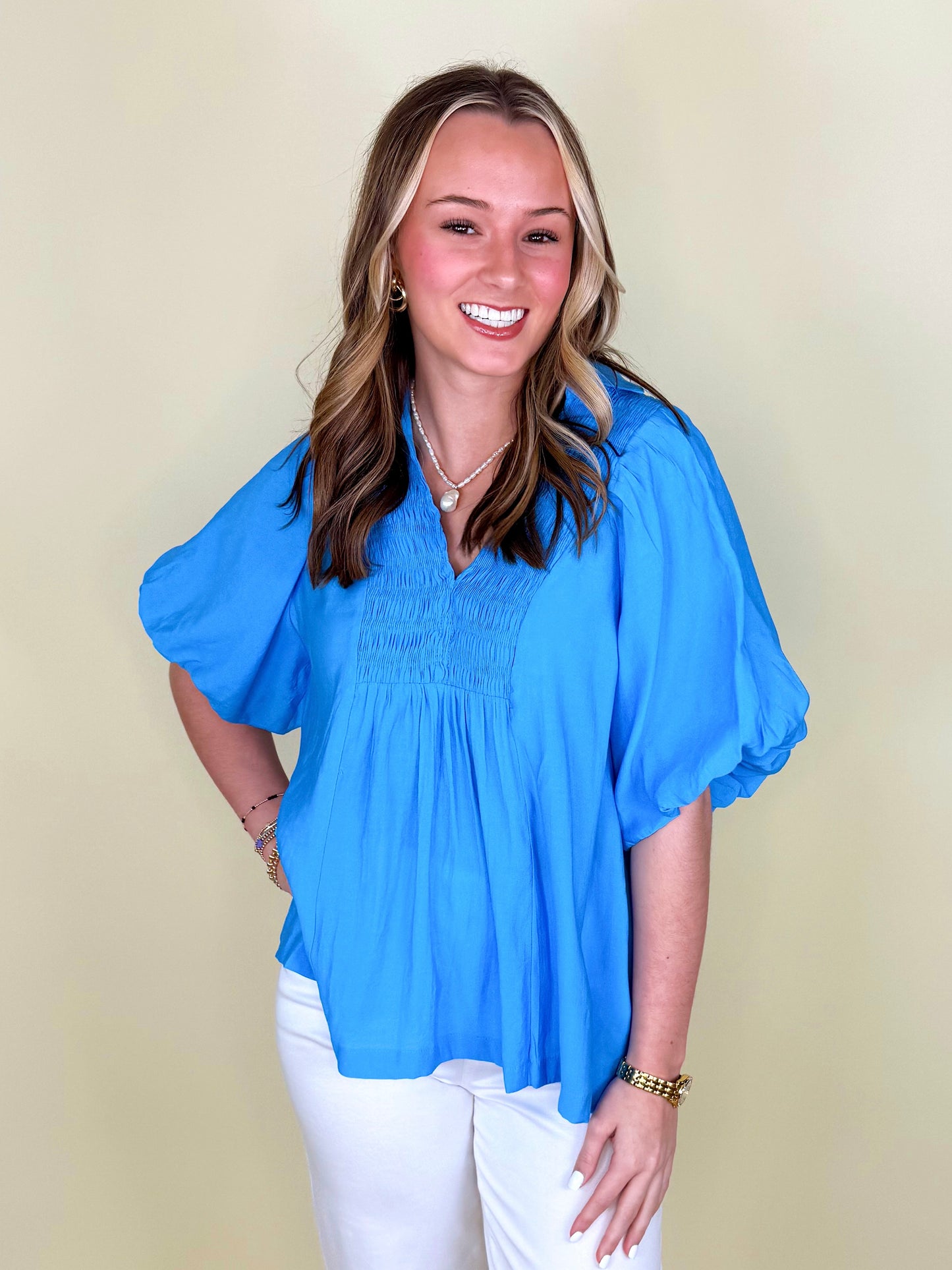 The Bella Blouse-Short Sleeves-Umgee-The Village Shoppe, Women’s Fashion Boutique, Shop Online and In Store - Located in Muscle Shoals, AL.