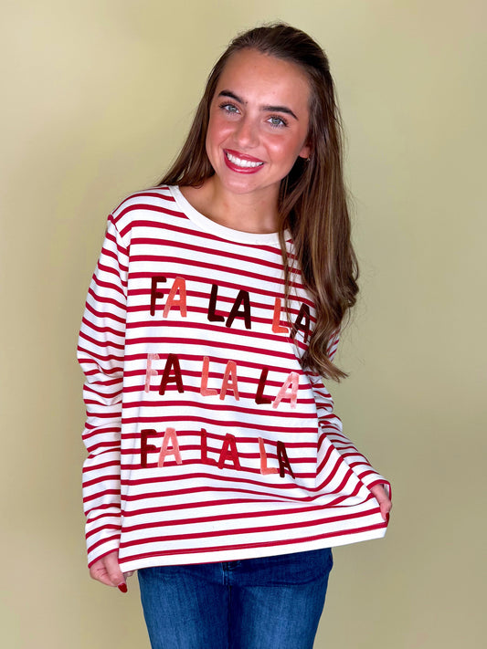 The Fa La La La La Sweatshirt-Sweatshirt-Anniewear-The Village Shoppe, Women’s Fashion Boutique, Shop Online and In Store - Located in Muscle Shoals, AL.