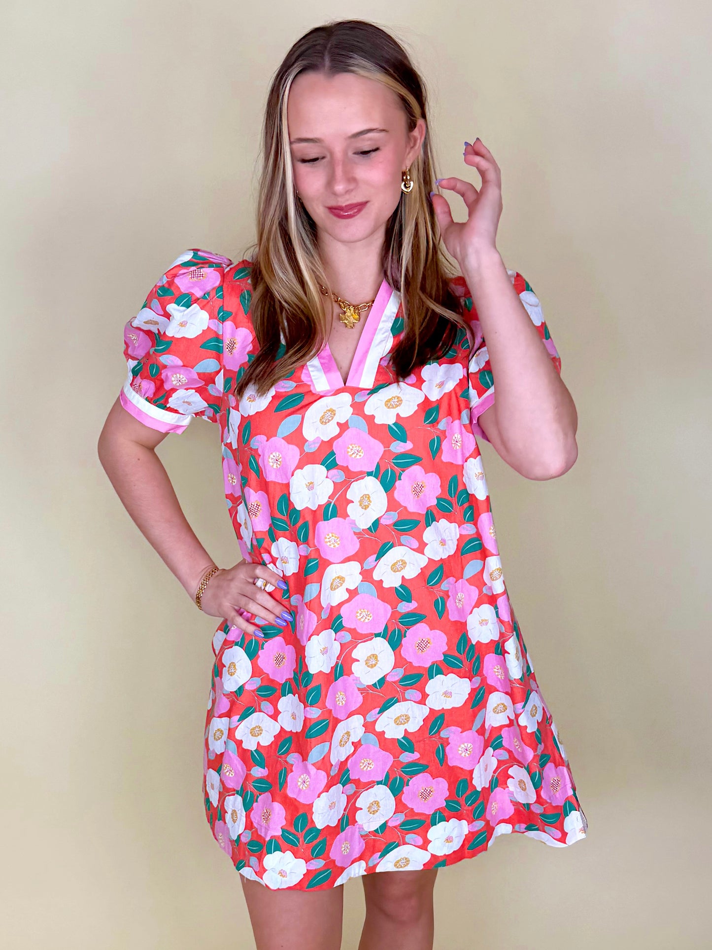 The Hazel Dress-Mini Dress-Entro-The Village Shoppe, Women’s Fashion Boutique, Shop Online and In Store - Located in Muscle Shoals, AL.