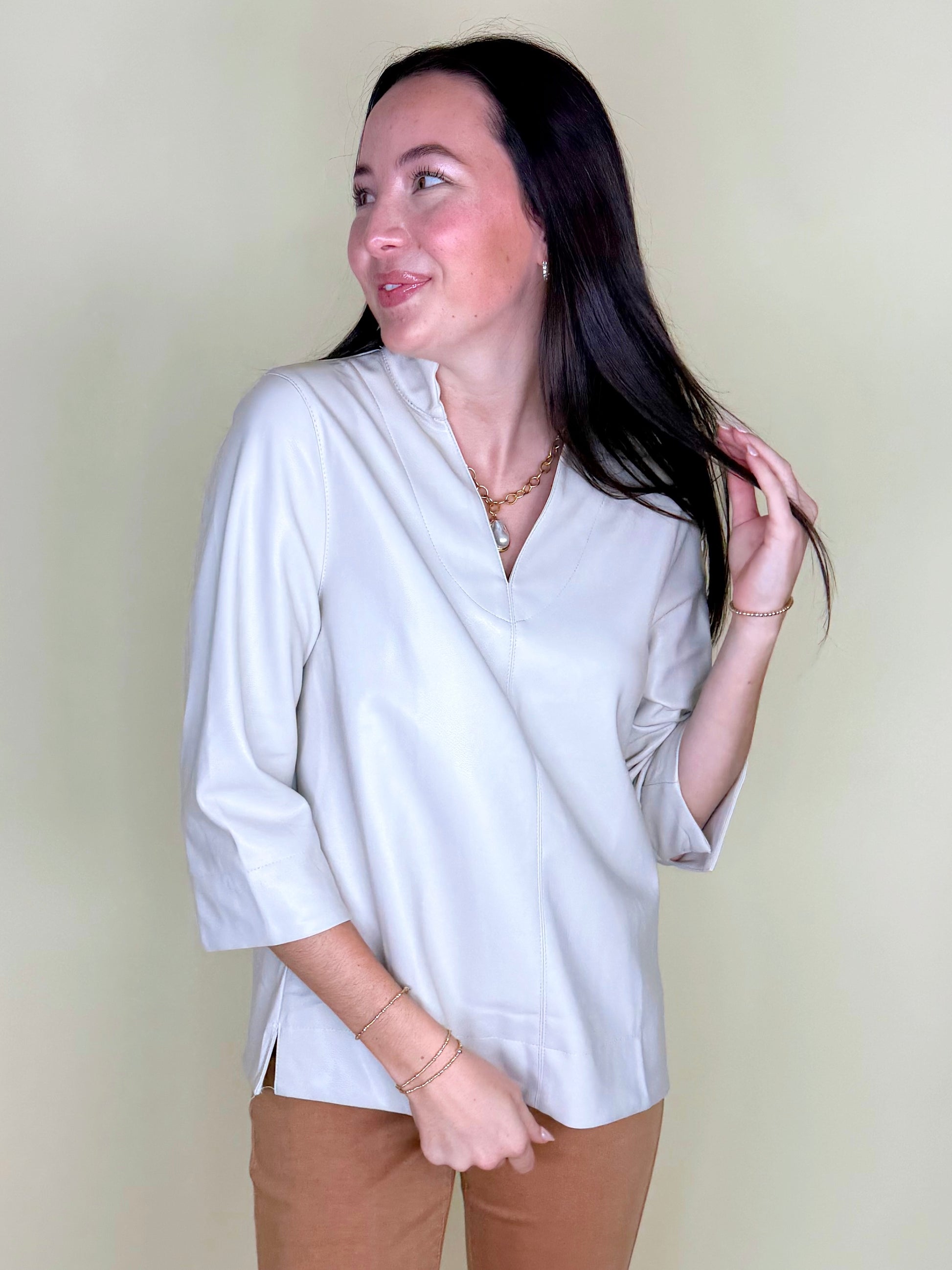 The Charlie Top-3/4 Sleeves-Entro-The Village Shoppe, Women’s Fashion Boutique, Shop Online and In Store - Located in Muscle Shoals, AL.