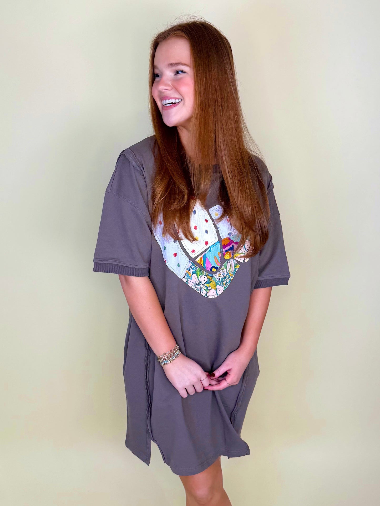 Crazy in Love Dress-T-Shirt Dress-Easel-The Village Shoppe, Women’s Fashion Boutique, Shop Online and In Store - Located in Muscle Shoals, AL.