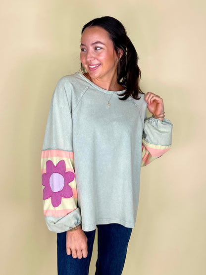 The Alma Sweatshirt-Sweatshirt-Easel-The Village Shoppe, Women’s Fashion Boutique, Shop Online and In Store - Located in Muscle Shoals, AL.