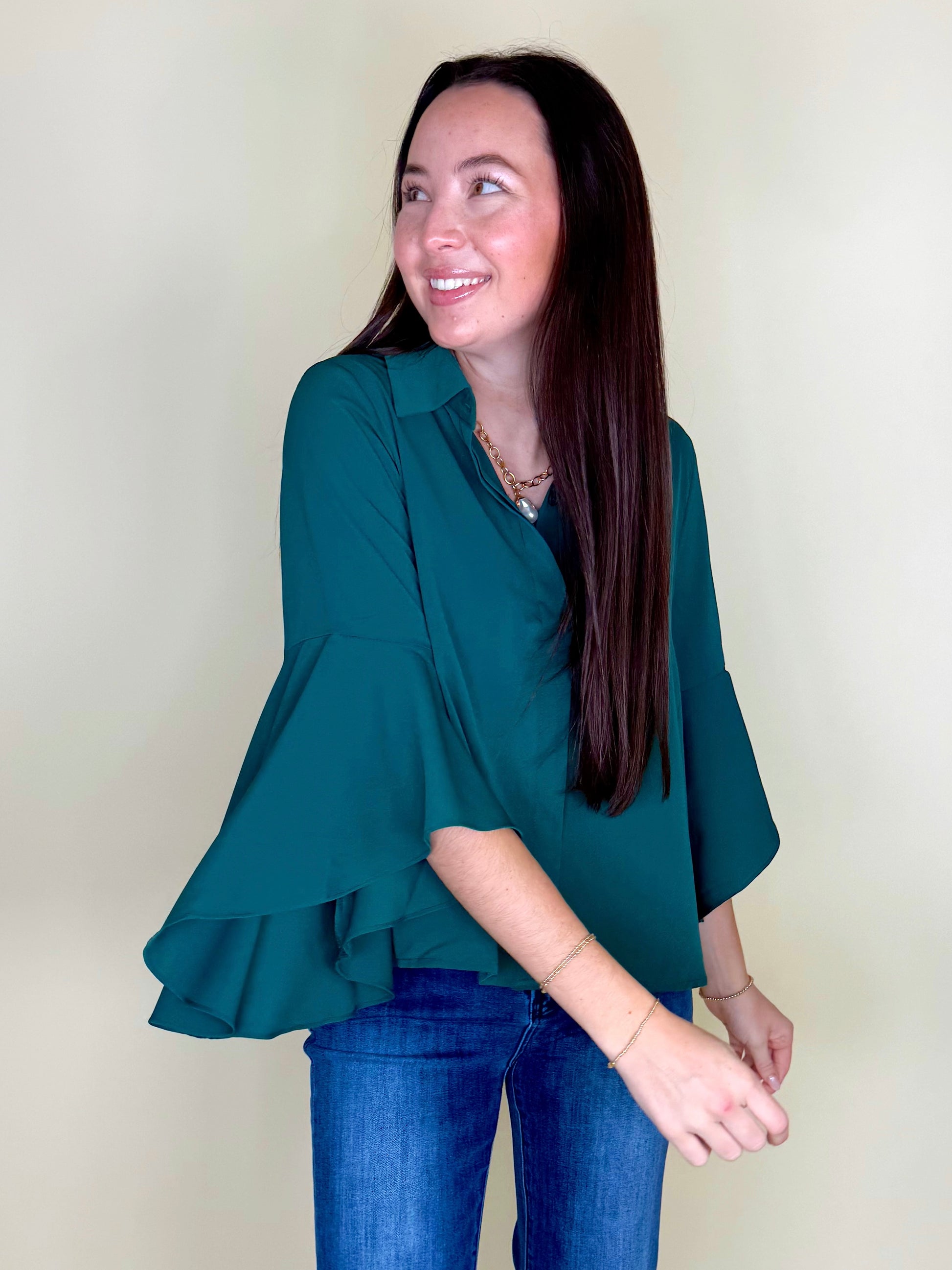 The Holland Blouse-Blouse-Entro-The Village Shoppe, Women’s Fashion Boutique, Shop Online and In Store - Located in Muscle Shoals, AL.