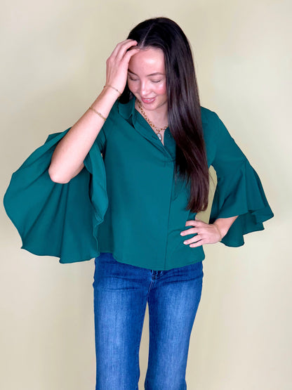 The Holland Blouse-Blouse-Entro-The Village Shoppe, Women’s Fashion Boutique, Shop Online and In Store - Located in Muscle Shoals, AL.