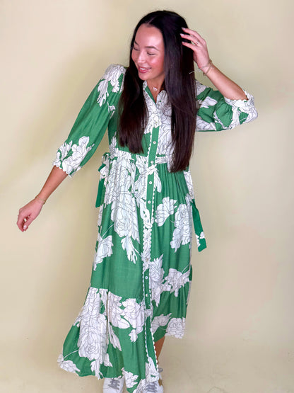 The Autumn Midi Dress-Midi Dress-Entro-The Village Shoppe, Women’s Fashion Boutique, Shop Online and In Store - Located in Muscle Shoals, AL.