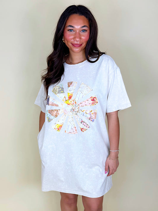 You Are My Sunshine Dress-T-Shirt Dress-Easel-The Village Shoppe, Women’s Fashion Boutique, Shop Online and In Store - Located in Muscle Shoals, AL.