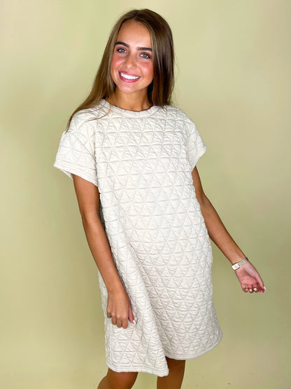 The Everleigh Quilted Dress-Mini Dress-Anniewear-The Village Shoppe, Women’s Fashion Boutique, Shop Online and In Store - Located in Muscle Shoals, AL.