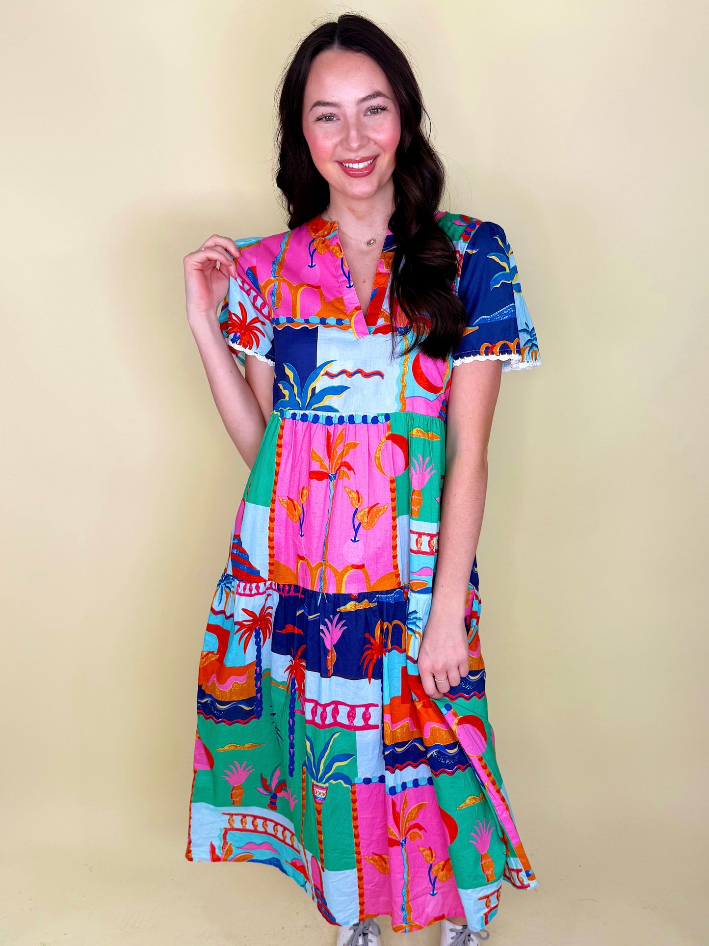 The Key West Midi Dress-Midi Dress-THML-The Village Shoppe, Women’s Fashion Boutique, Shop Online and In Store - Located in Muscle Shoals, AL.