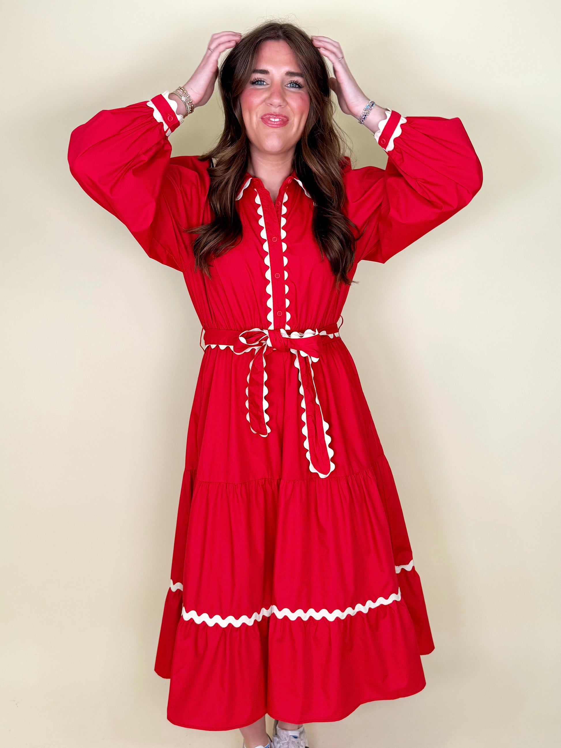 The Francesca Midi Dress-Midi Dress-Jodifl-The Village Shoppe, Women’s Fashion Boutique, Shop Online and In Store - Located in Muscle Shoals, AL.