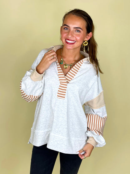 The Kendra Top-Long Sleeves-Entro-The Village Shoppe, Women’s Fashion Boutique, Shop Online and In Store - Located in Muscle Shoals, AL.