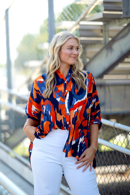 The Auburn Spirit Tunic Top-Tunic-Adrienne-The Village Shoppe, Women’s Fashion Boutique, Shop Online and In Store - Located in Muscle Shoals, AL.