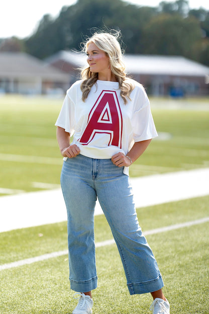 Meet Me at Bryant Denny Tee-Short Sleeves-Oddi-The Village Shoppe, Women’s Fashion Boutique, Shop Online and In Store - Located in Muscle Shoals, AL.