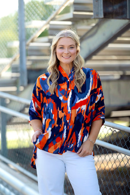 The Auburn Spirit Tunic Top-Tunic-Adrienne-The Village Shoppe, Women’s Fashion Boutique, Shop Online and In Store - Located in Muscle Shoals, AL.