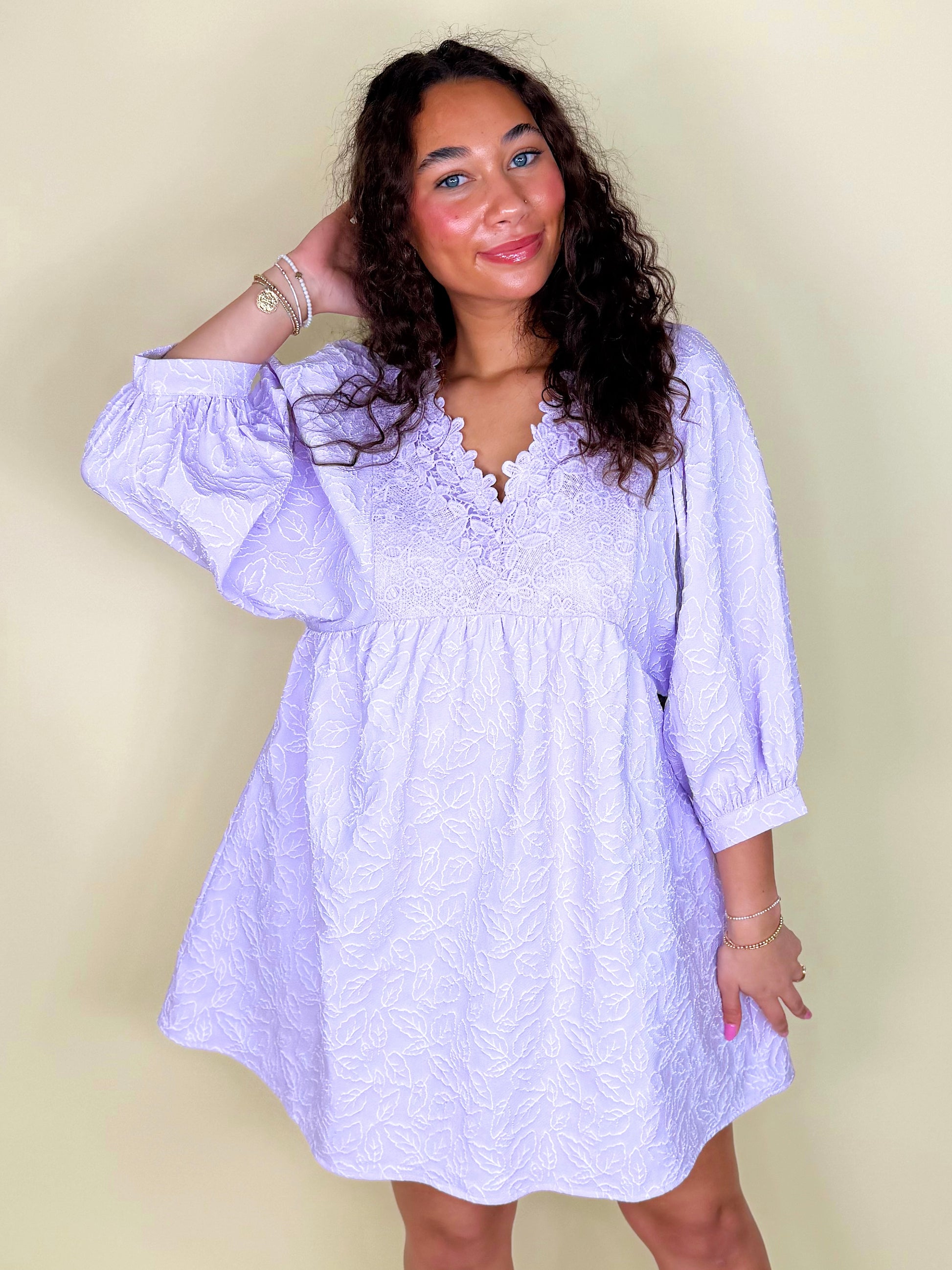 Lavender Haze Dress-Mini Dress-Entro-The Village Shoppe, Women’s Fashion Boutique, Shop Online and In Store - Located in Muscle Shoals, AL.