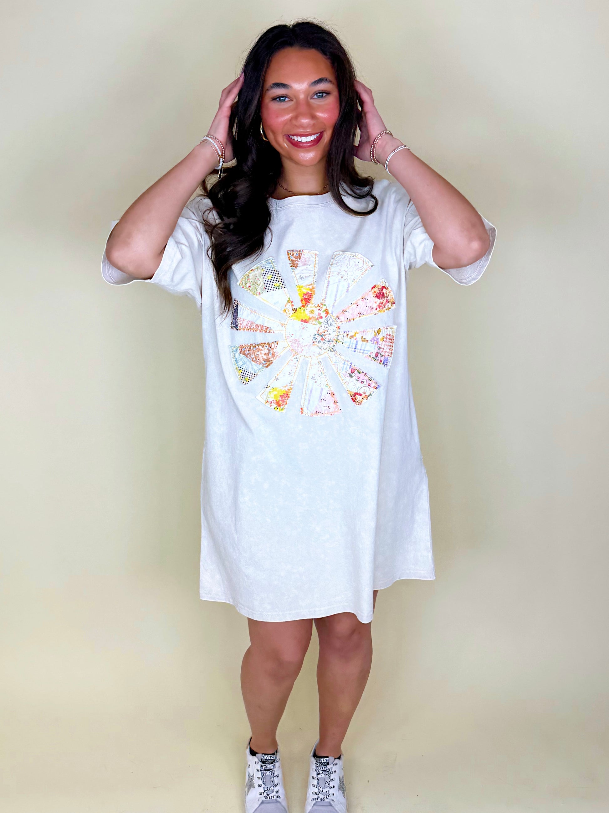 You Are My Sunshine Dress-T-Shirt Dress-Easel-The Village Shoppe, Women’s Fashion Boutique, Shop Online and In Store - Located in Muscle Shoals, AL.