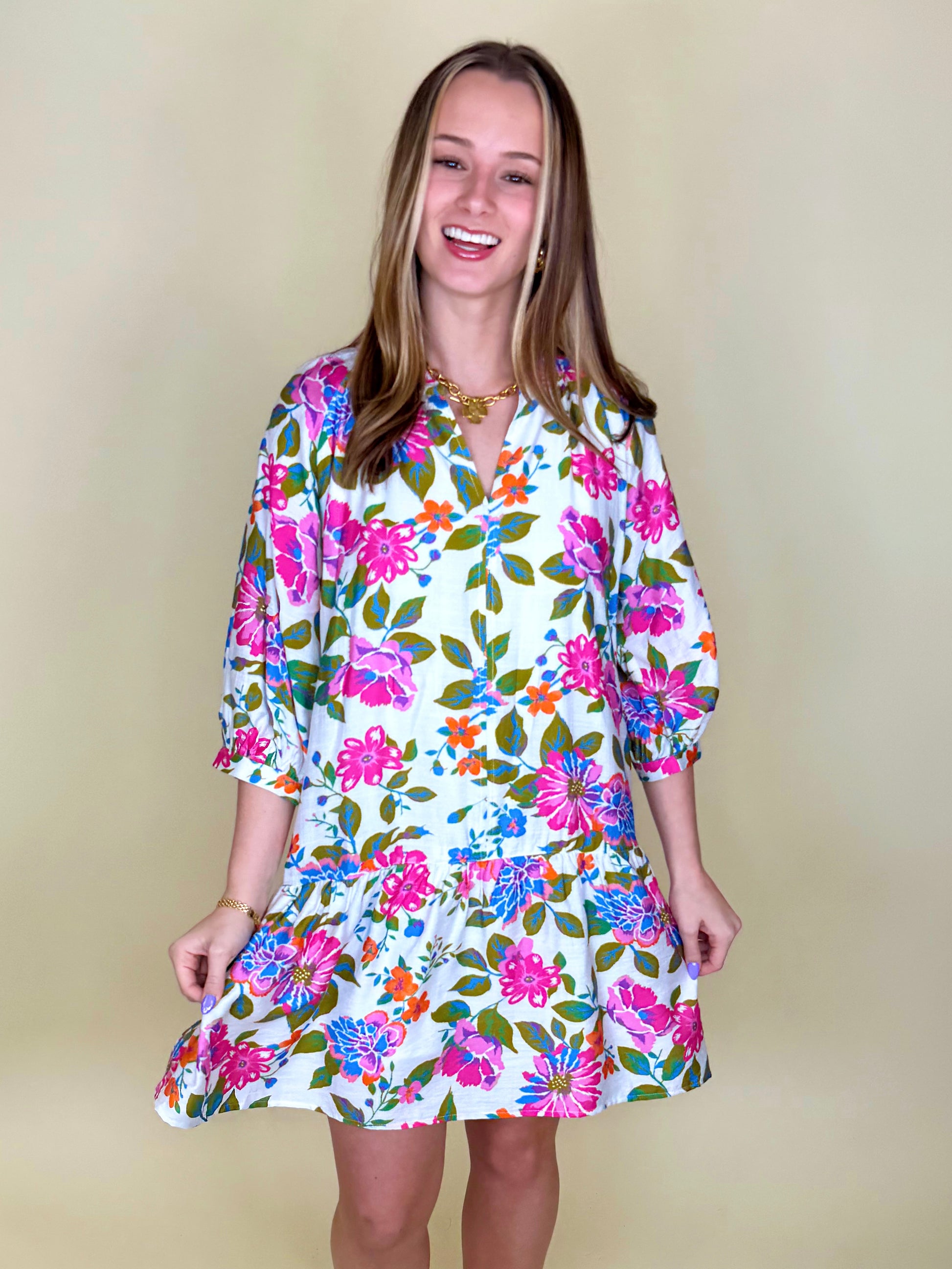 The Jane Dress-Mini Dress-THML-The Village Shoppe, Women’s Fashion Boutique, Shop Online and In Store - Located in Muscle Shoals, AL.