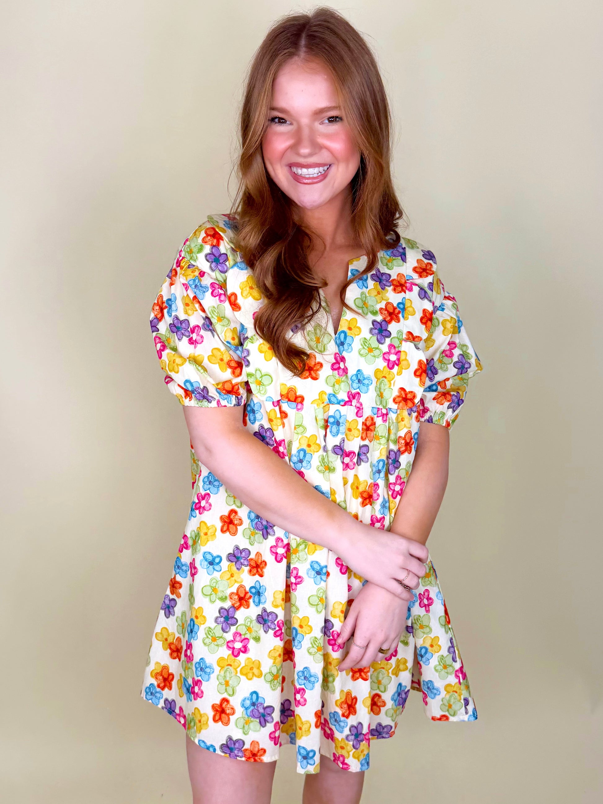 Fresh as a Floral Dress-Mini Dress-Entro-The Village Shoppe, Women’s Fashion Boutique, Shop Online and In Store - Located in Muscle Shoals, AL.