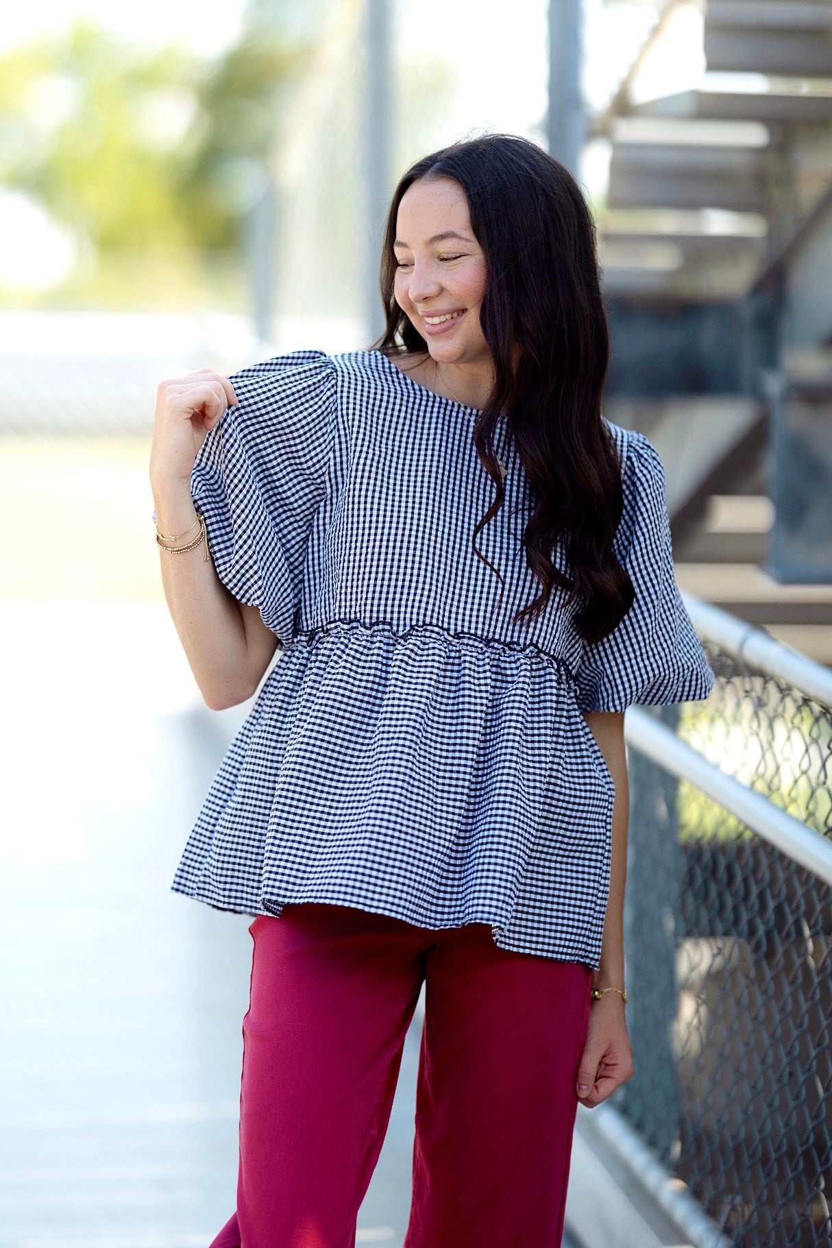 The Brantley Top-Short Sleeves-Ces Femme-The Village Shoppe, Women’s Fashion Boutique, Shop Online and In Store - Located in Muscle Shoals, AL.