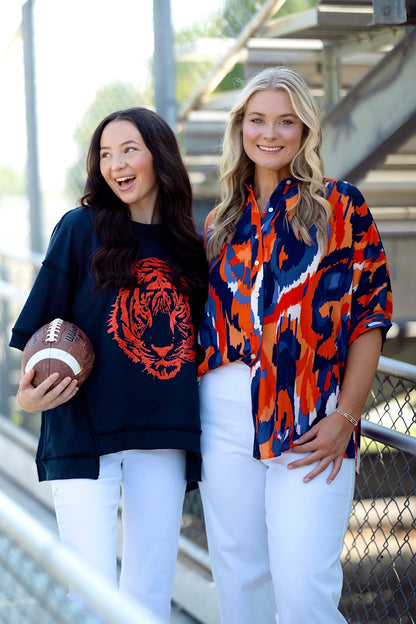 The Auburn Spirit Tunic Top-Tunic-Adrienne-The Village Shoppe, Women’s Fashion Boutique, Shop Online and In Store - Located in Muscle Shoals, AL.