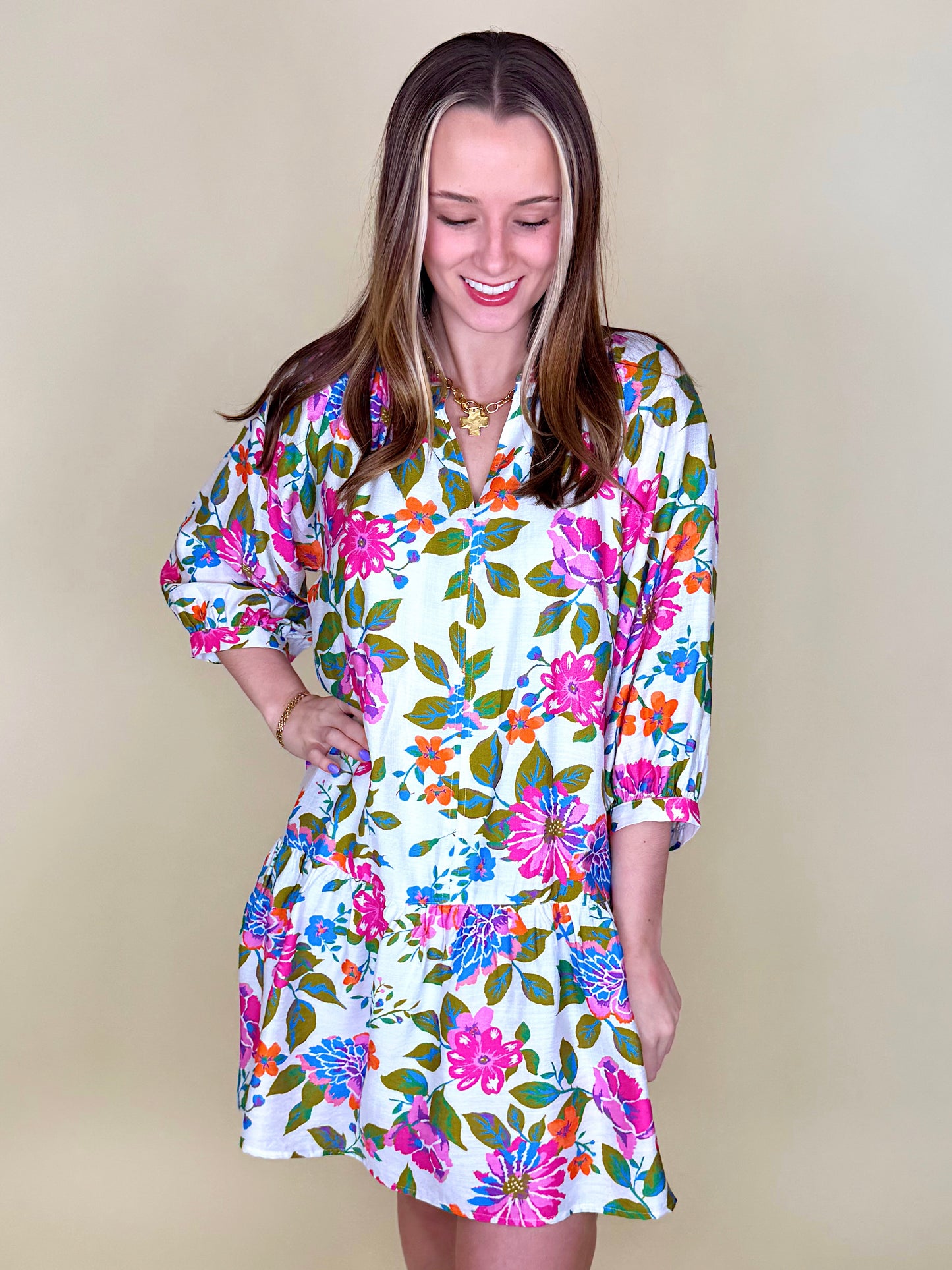 The Jane Dress-Mini Dress-THML-The Village Shoppe, Women’s Fashion Boutique, Shop Online and In Store - Located in Muscle Shoals, AL.