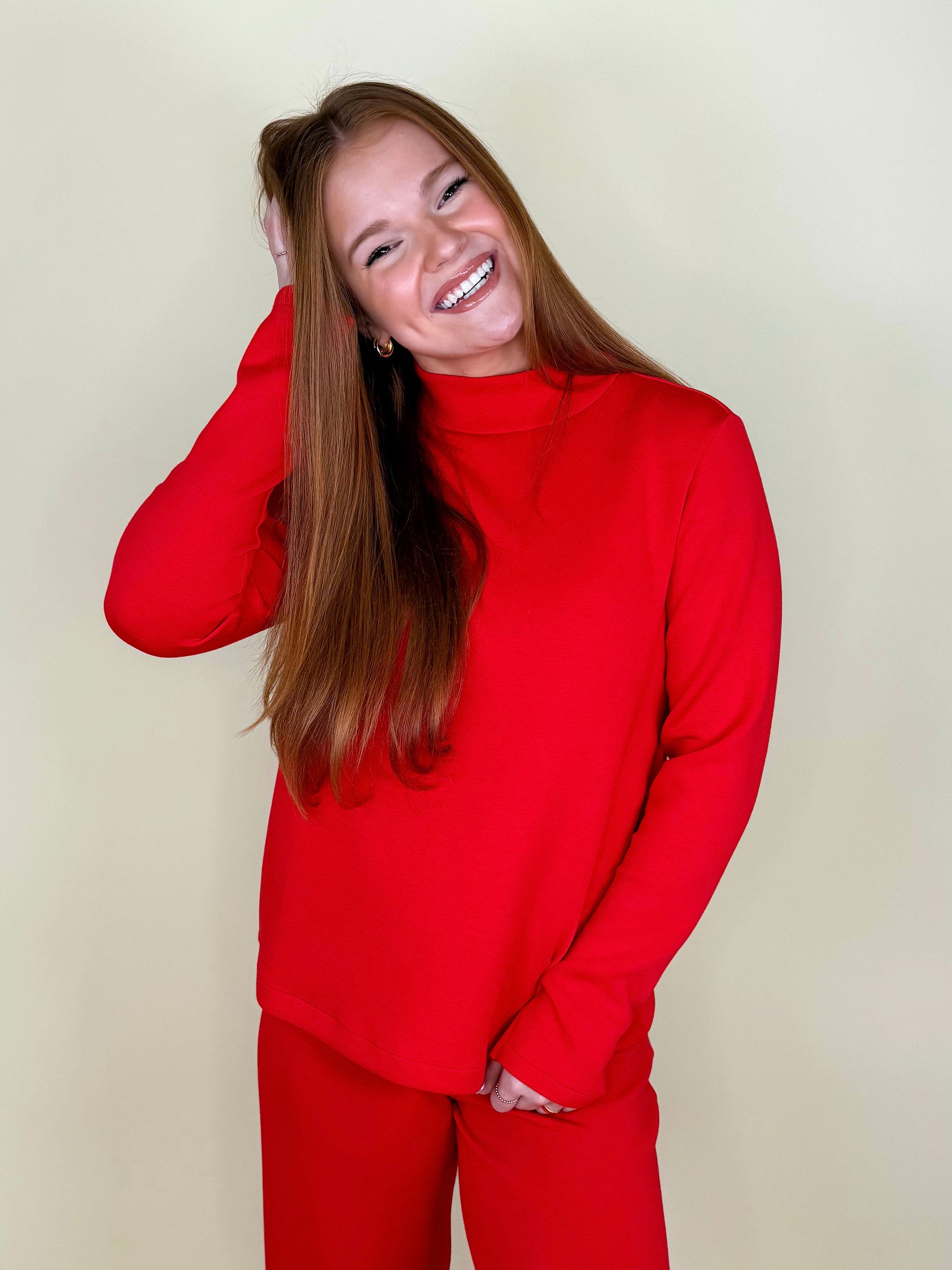 AirEssentials Mock Neck Pullover | Spanx-Pullover-SPANX-The Village Shoppe, Women’s Fashion Boutique, Shop Online and In Store - Located in Muscle Shoals, AL.